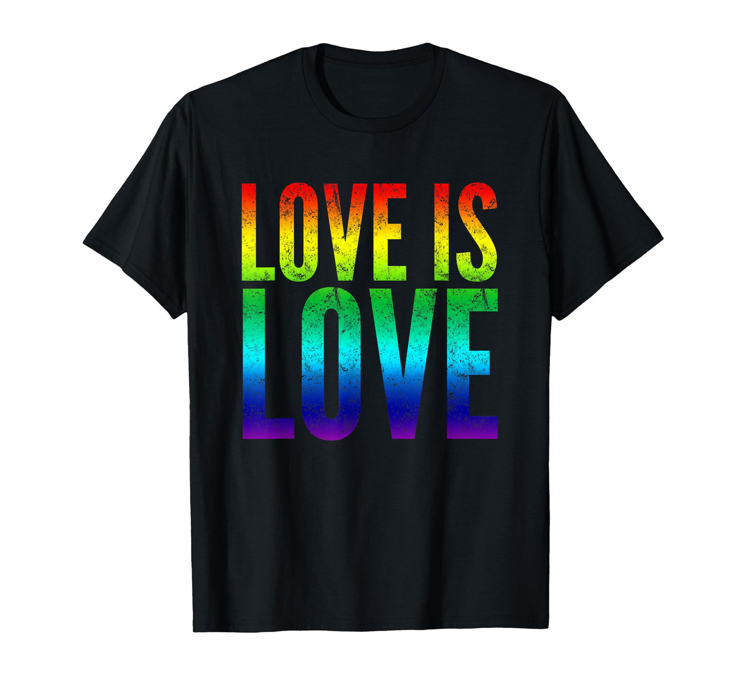 Gay Pride Tee shirt Love is Love Rainbow Flag Colors T-Shirt