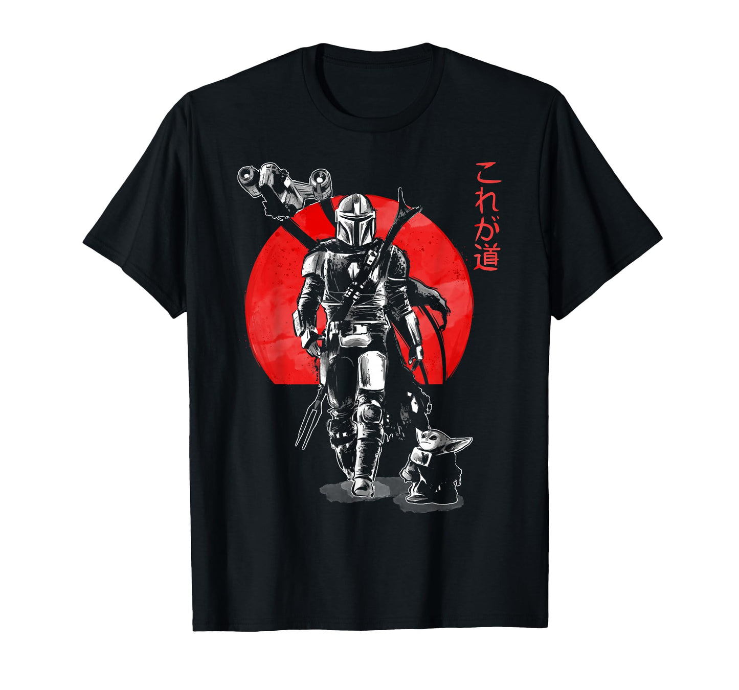 Star Wars: The Mandalorian Sumi Ink Portrait T-Shirt