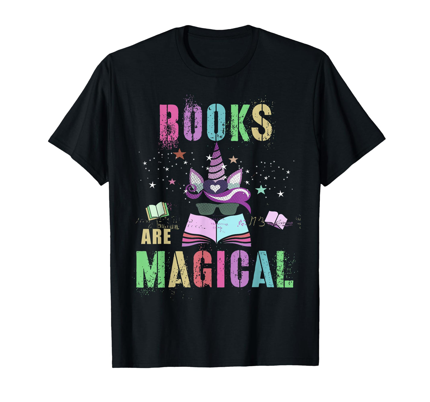Funny BOOKS ARE MAGICAL I'm Unicorn School Library Squad Mom T-Shirt