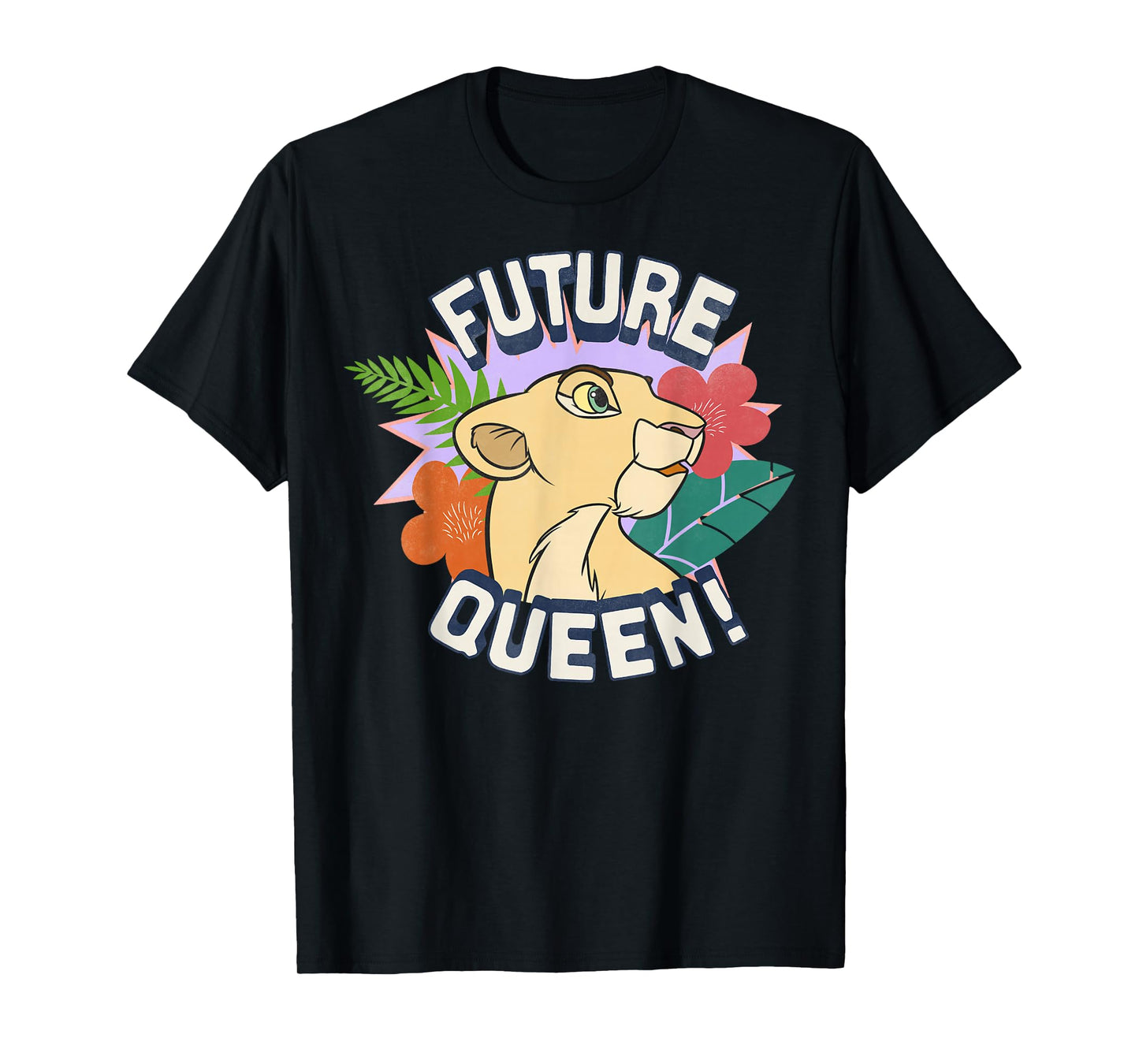 Disney Lion King Nala Future Queen Flowers Graphic T-Shirt T-Shirt