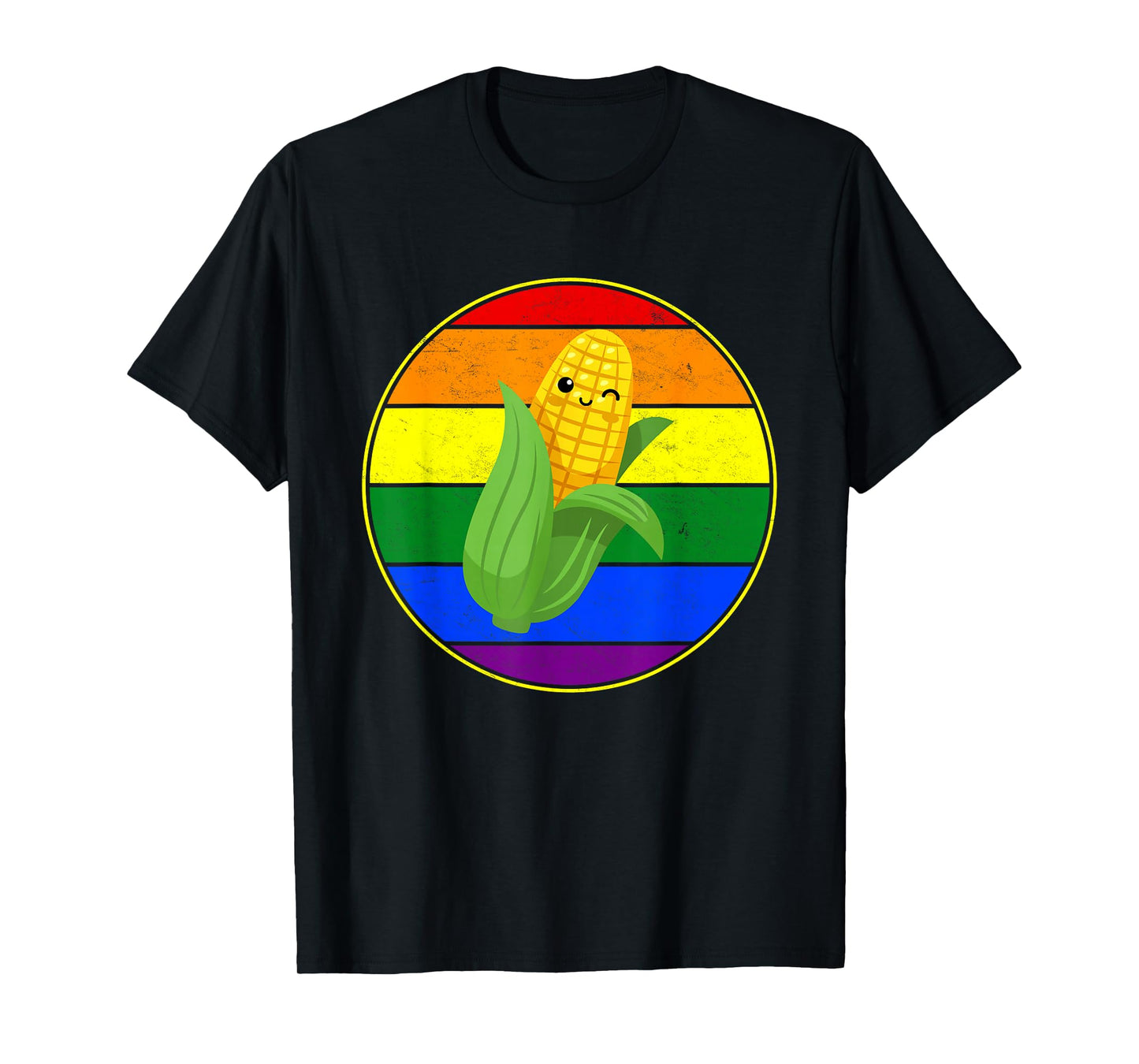 Gay Vegetable Kawaii Cute Corn Cob Lover LGBTQ Stuff Teens T-Shirt
