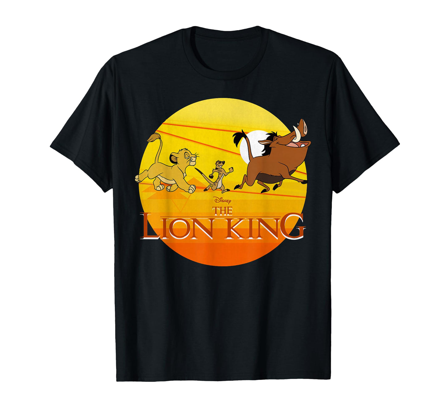 Disney The Lion King Simba Timon And Pumba Sunset T-Shirt