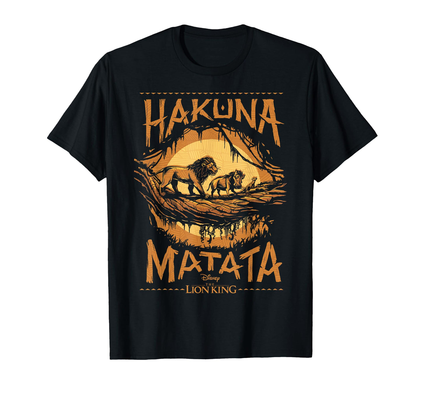 Disney The Lion King Live Action Hakuna Matata Sunset Poster T-Shirt