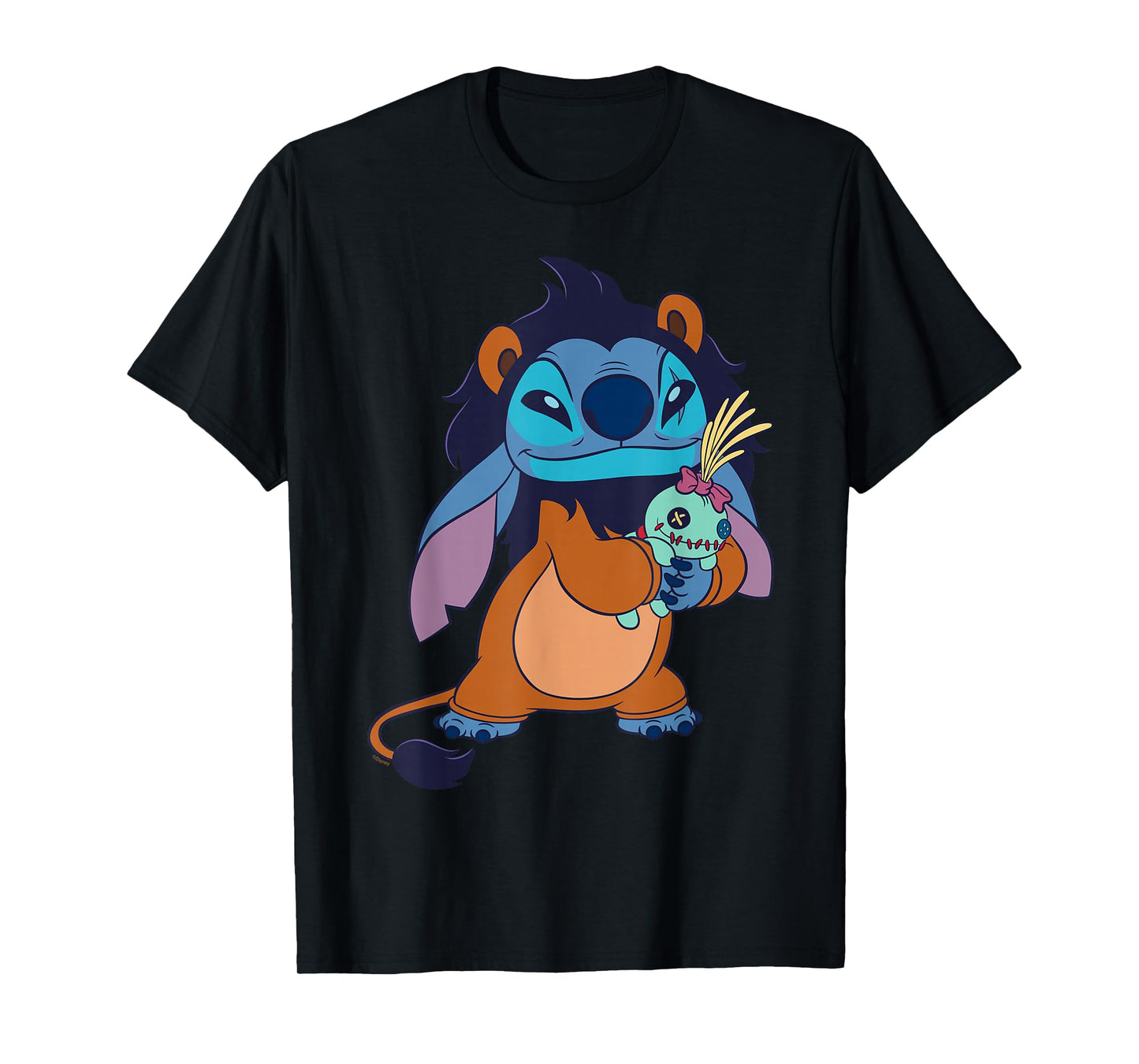 Disney Stitch in Scar Costume Halloween Disney Villains T-Shirt