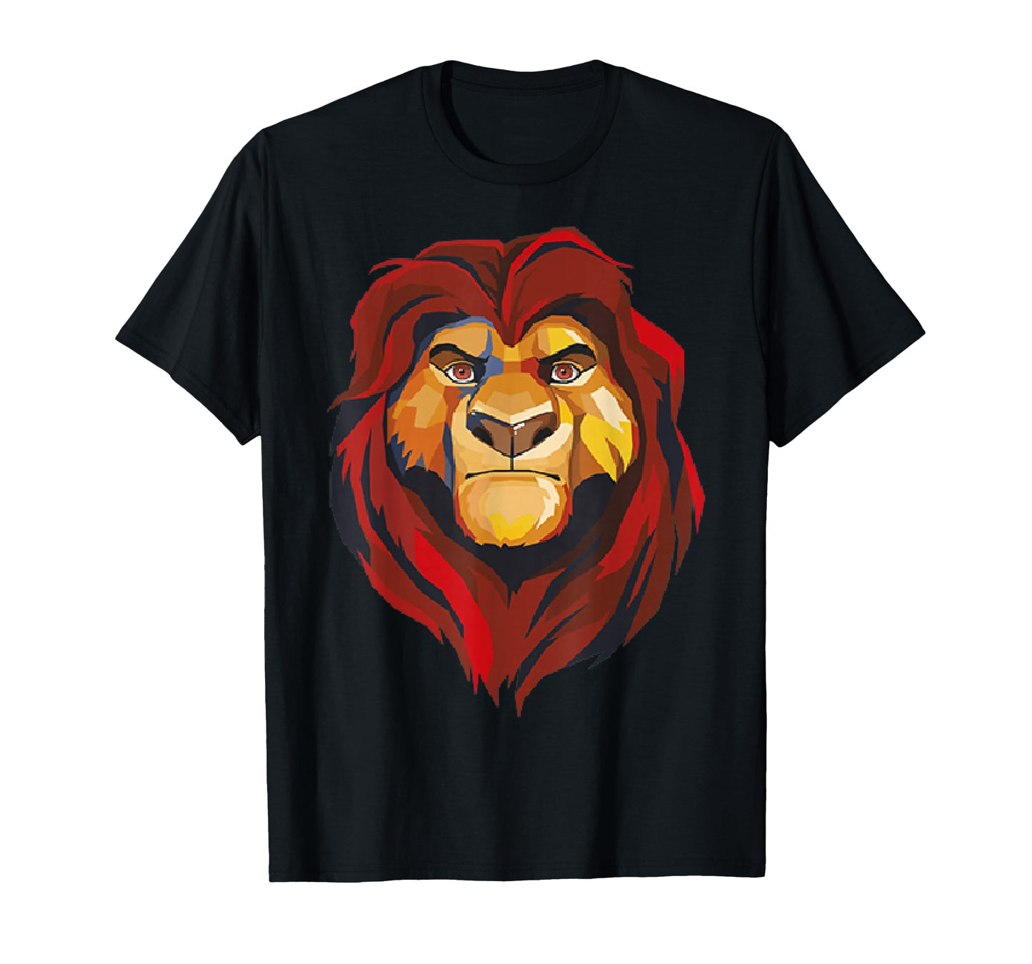 Disney Lion King Low Poly Mufasa Portrait T-Shirt