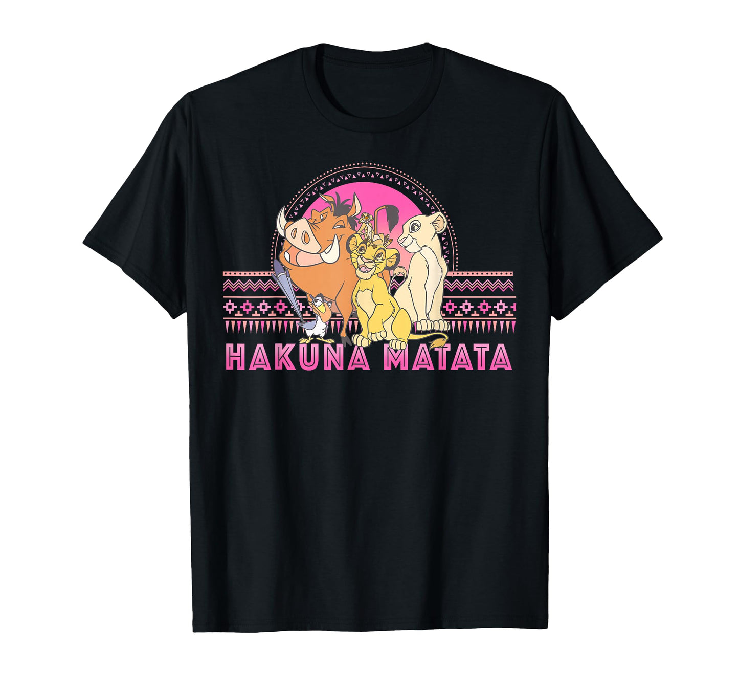 Disney Lion King Hakuna Matata Circle Artsy Portrait T-Shirt