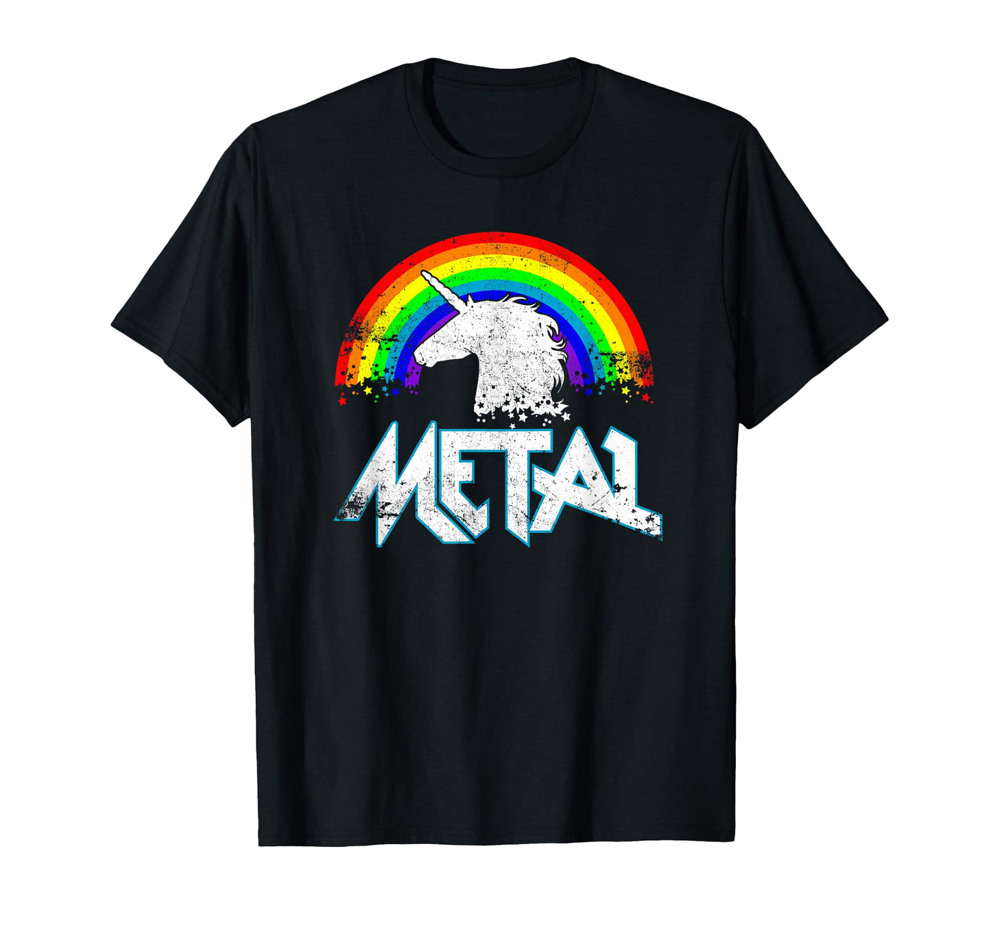 Metal Unicorn Funny Rocker Music Band Festival T Shirt Gift T-Shirt