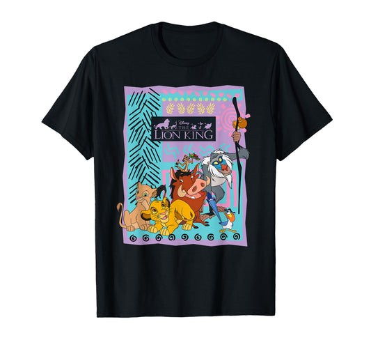Lion King - Simba Nala Timon Pumbaa Zazu Rafiki Retro Group T-Shirt