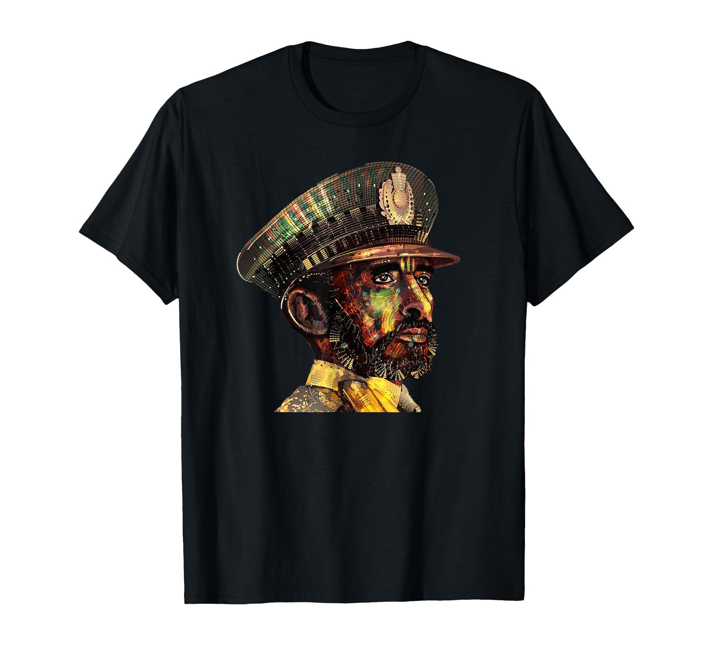 Ethiopian Visionary Emperor Haile Selassie Rasta Jamaican T-Shirt