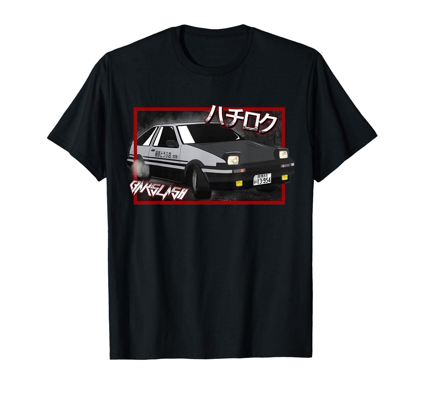 JDM Drift Anime Manga Car Hachiroku T-Shirt
