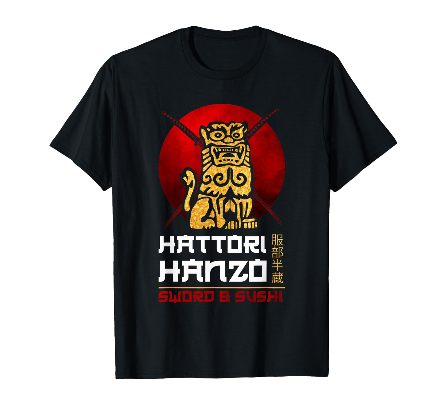 Japanese Warrior Oni No Hanzo Ninja Sword Samurai Fighter T-Shirt
