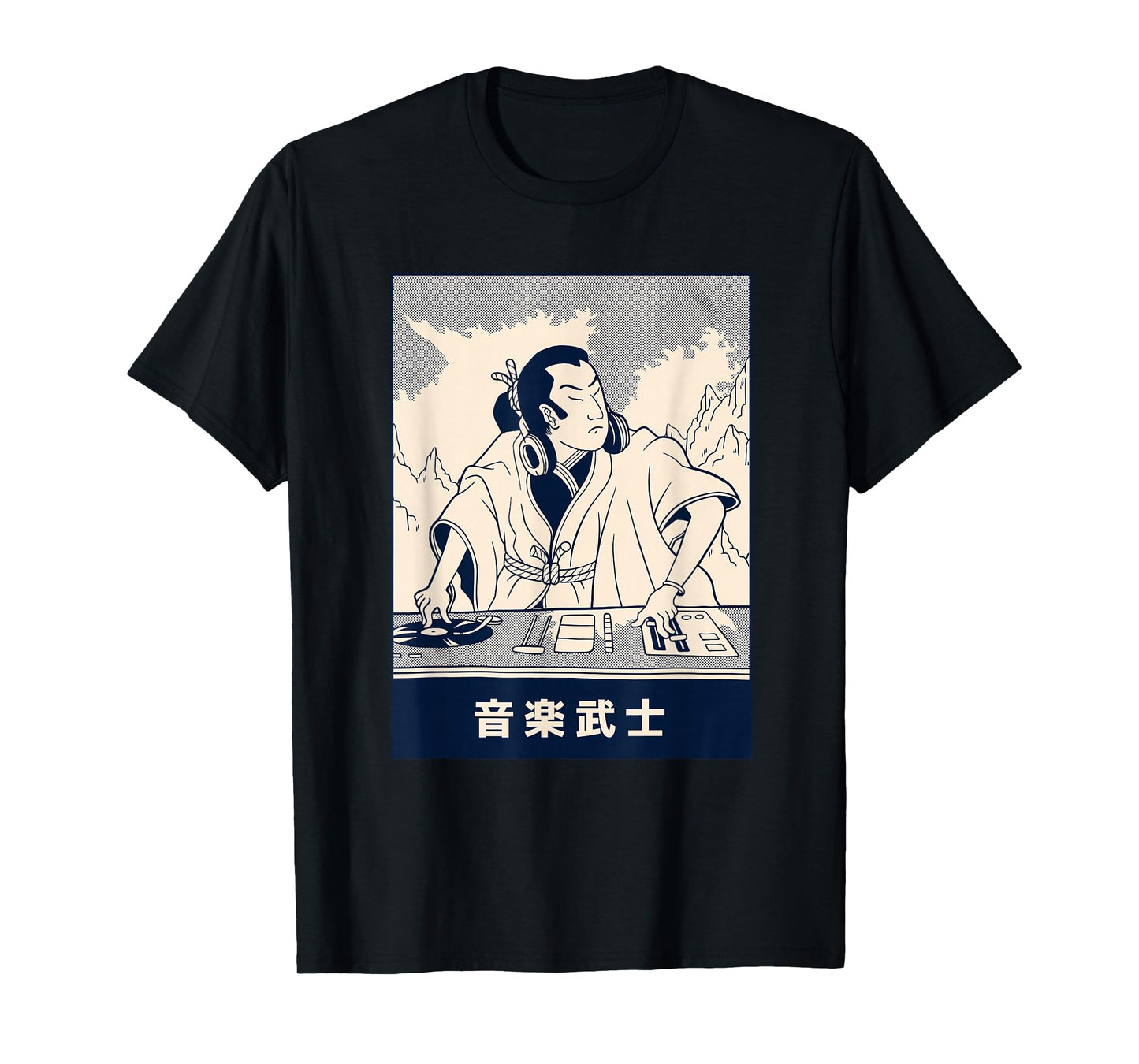Japanese Samurai DJ Disco T-Shirt