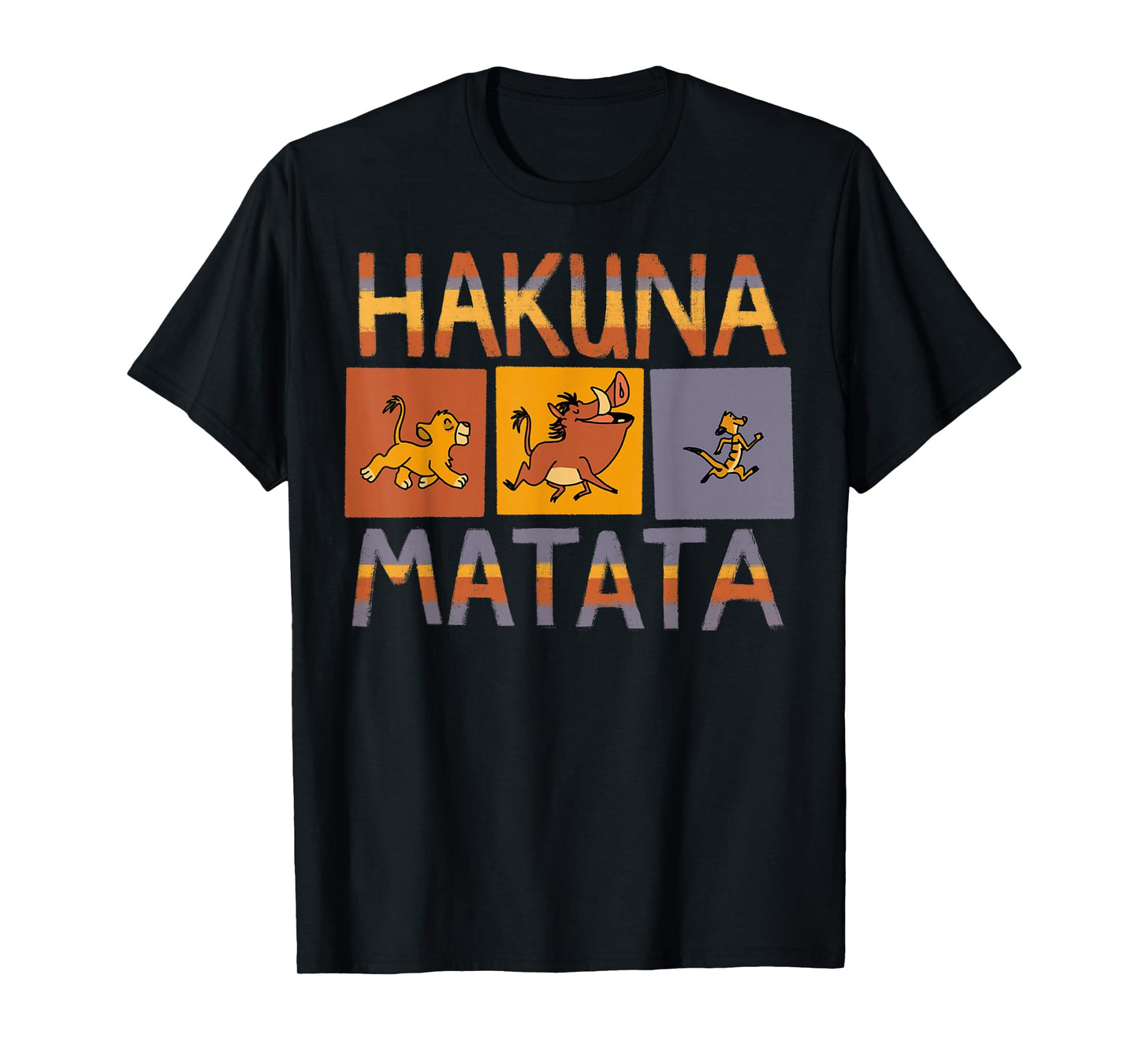 Disney The Lion King Hakuna Matata Solid Blocks T-Shirt