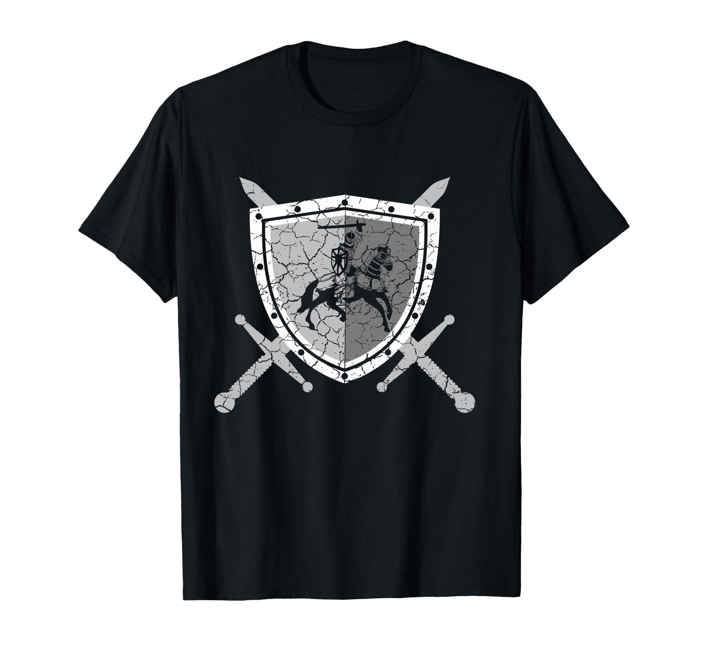 Knight armor with lions on the breastplate Medieval knight Long Sleeve T-Shirt