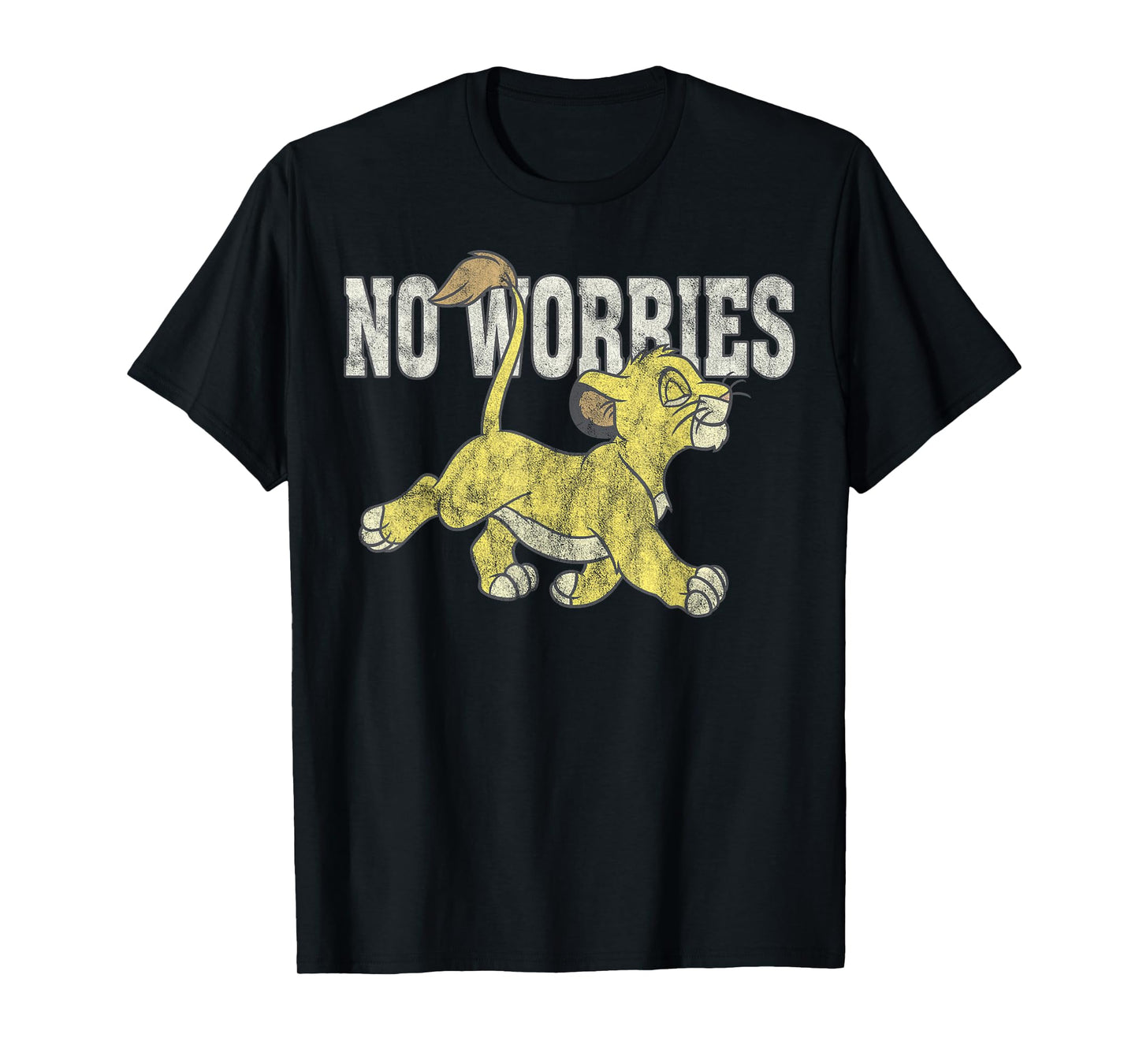 Disney The Lion King Simba No Worries Simple T-Shirt