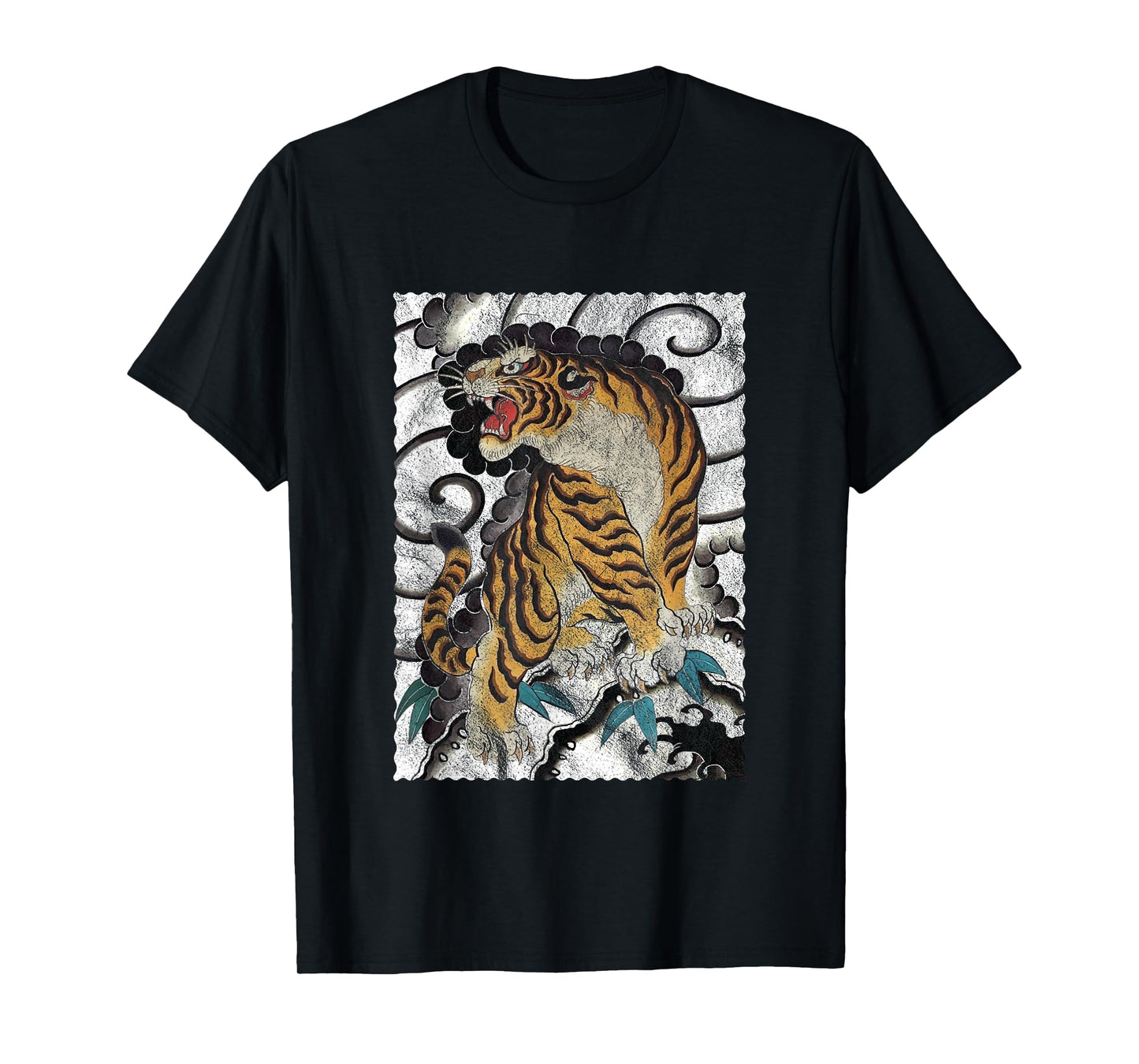 Tattoo Style Traditional Japanese Tiger T-Shirt