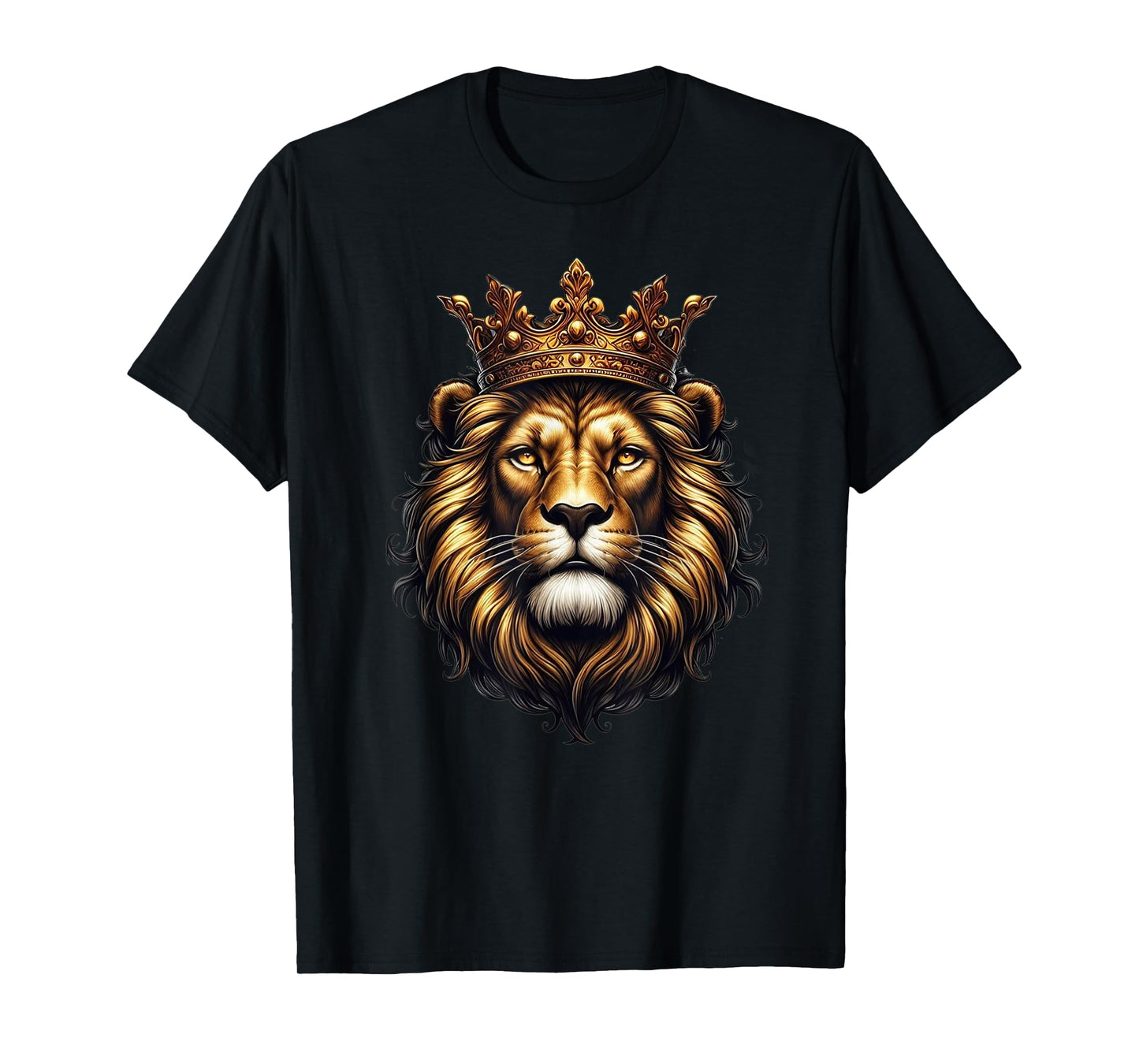 great lion crown , the savannah king for men and kids T-Shirt
