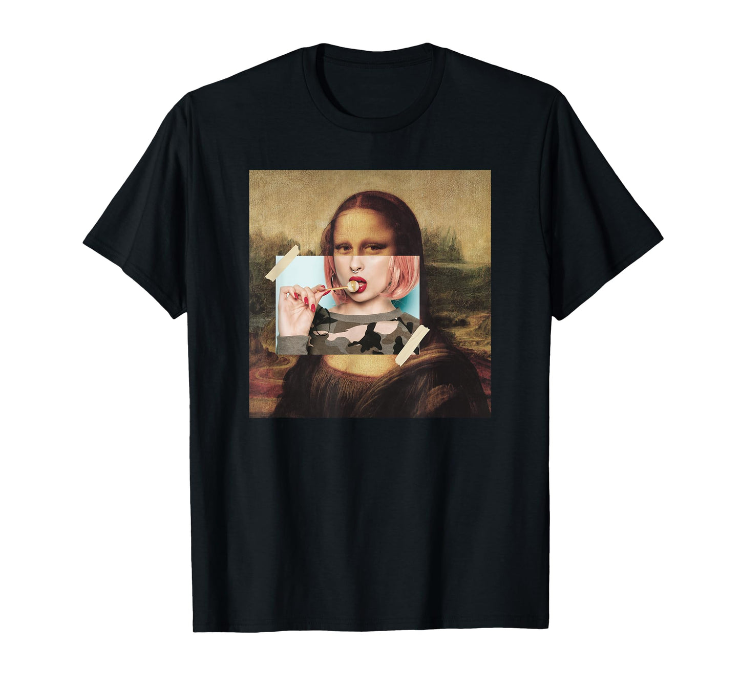 Aesthetic La Gioconda Mona Lisa E-Girl Pop Culture T-Shirt
