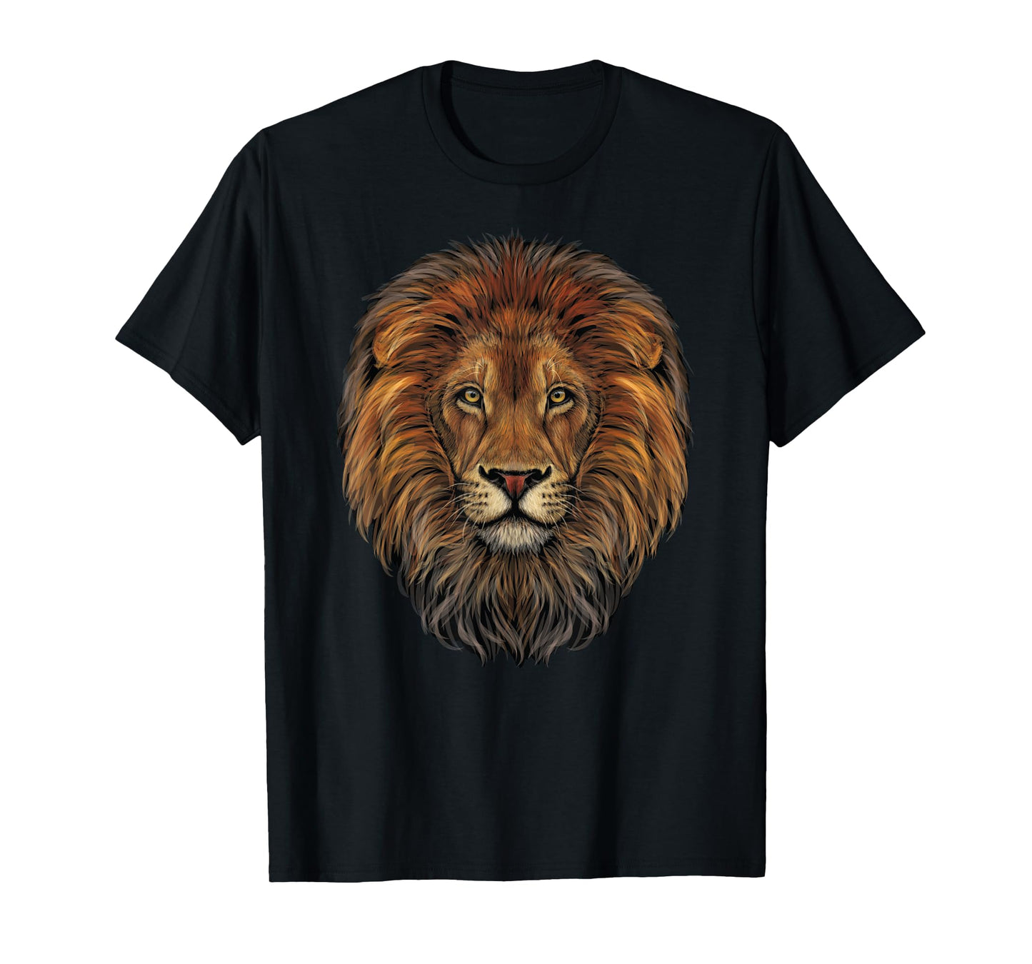 Lion Head Realistic for Lovers of Lions King African Animal T-Shirt
