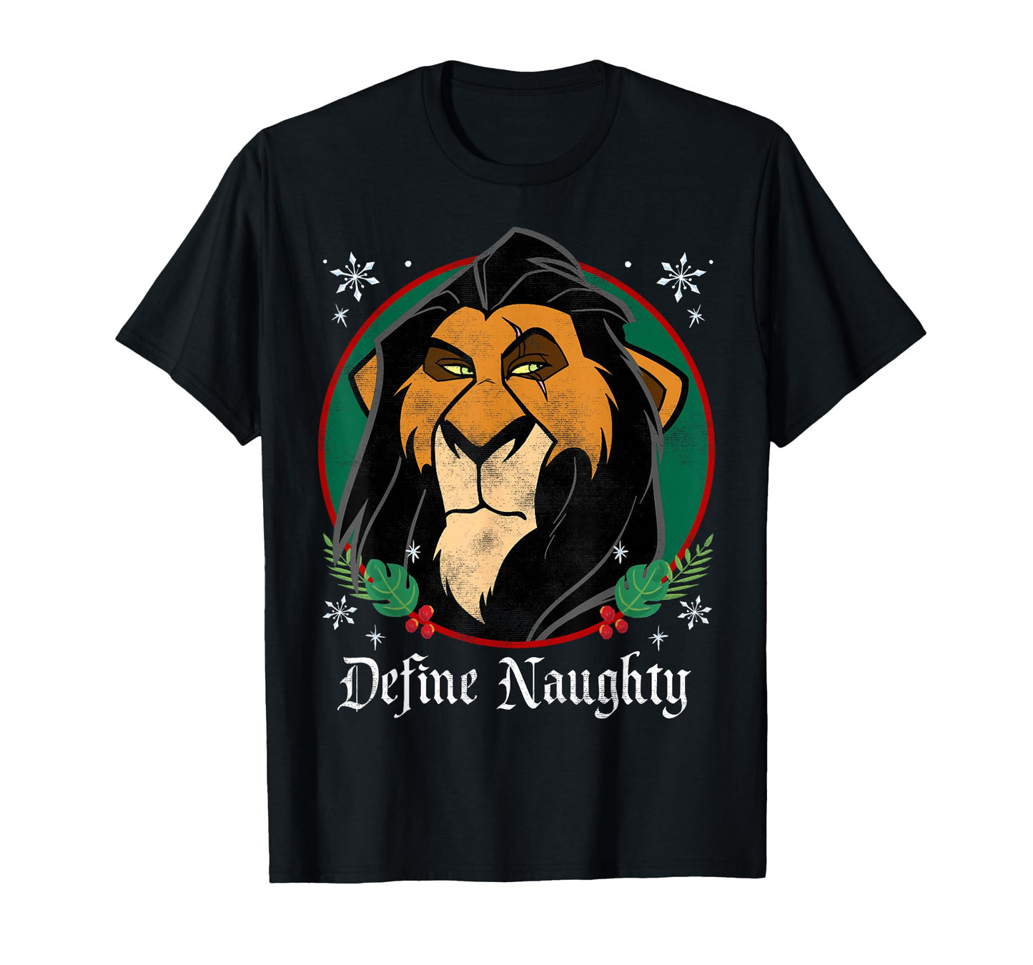 Disney The Lion King Scar Define Naughty Christmas T-Shirt