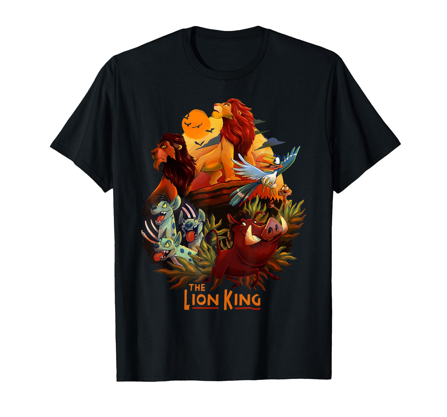 Disney Lion King Main Cast Poster Graphic T-Shirt T-Shirt