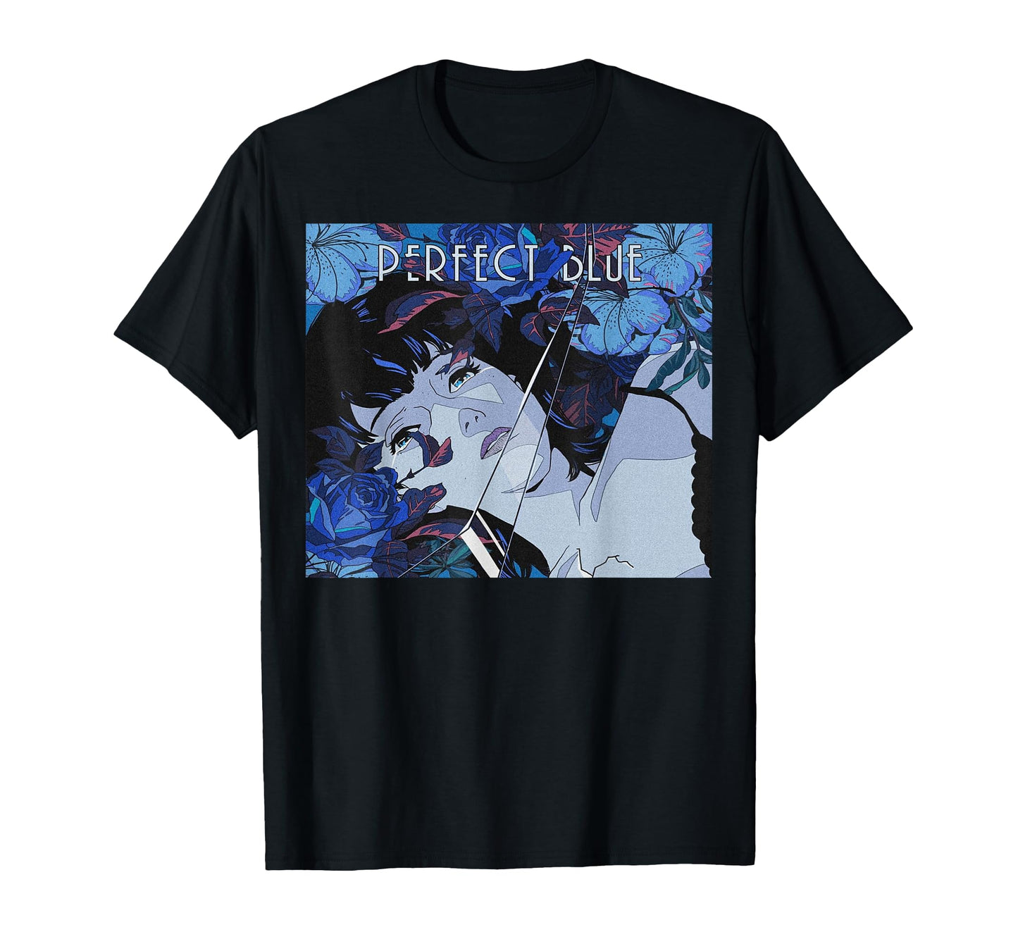 Japanese Anime Girl Perfect Blue T-Shirt Small