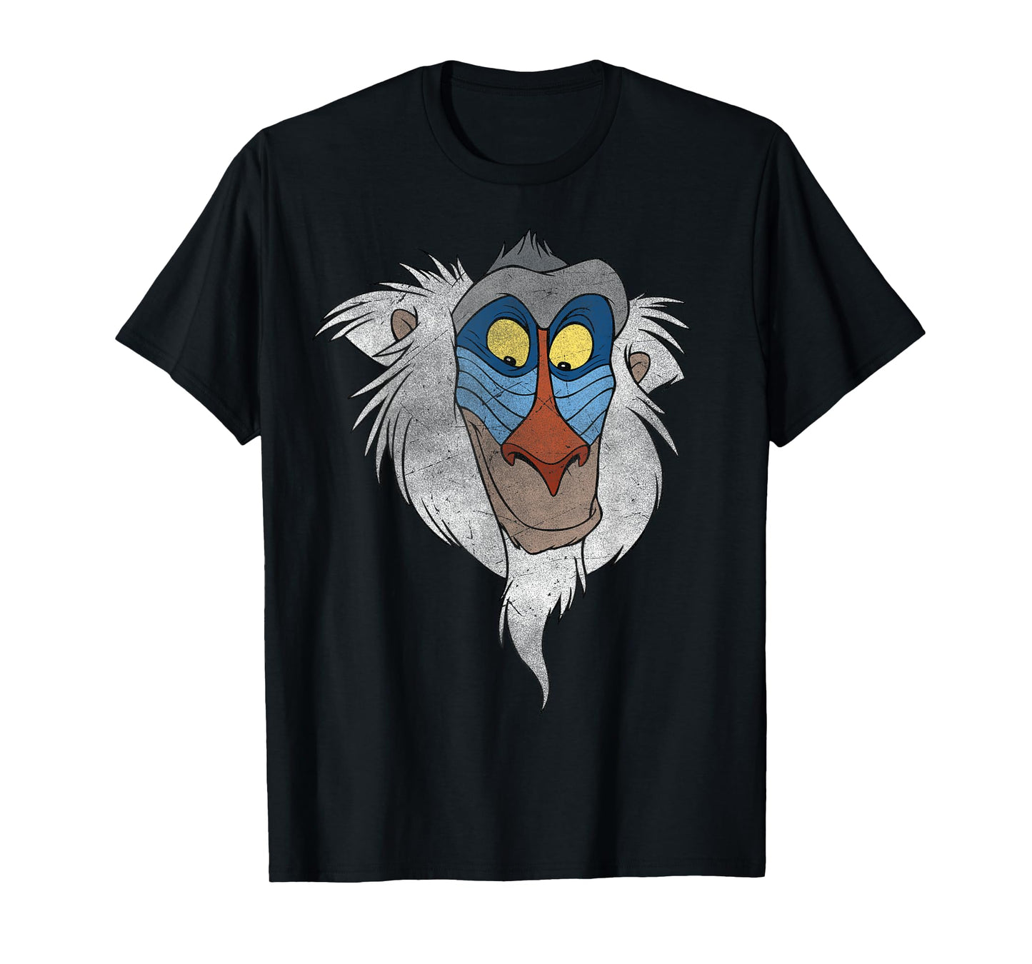 Disney The Lion King Rafiki Big Face Distressed Portrait T-Shirt