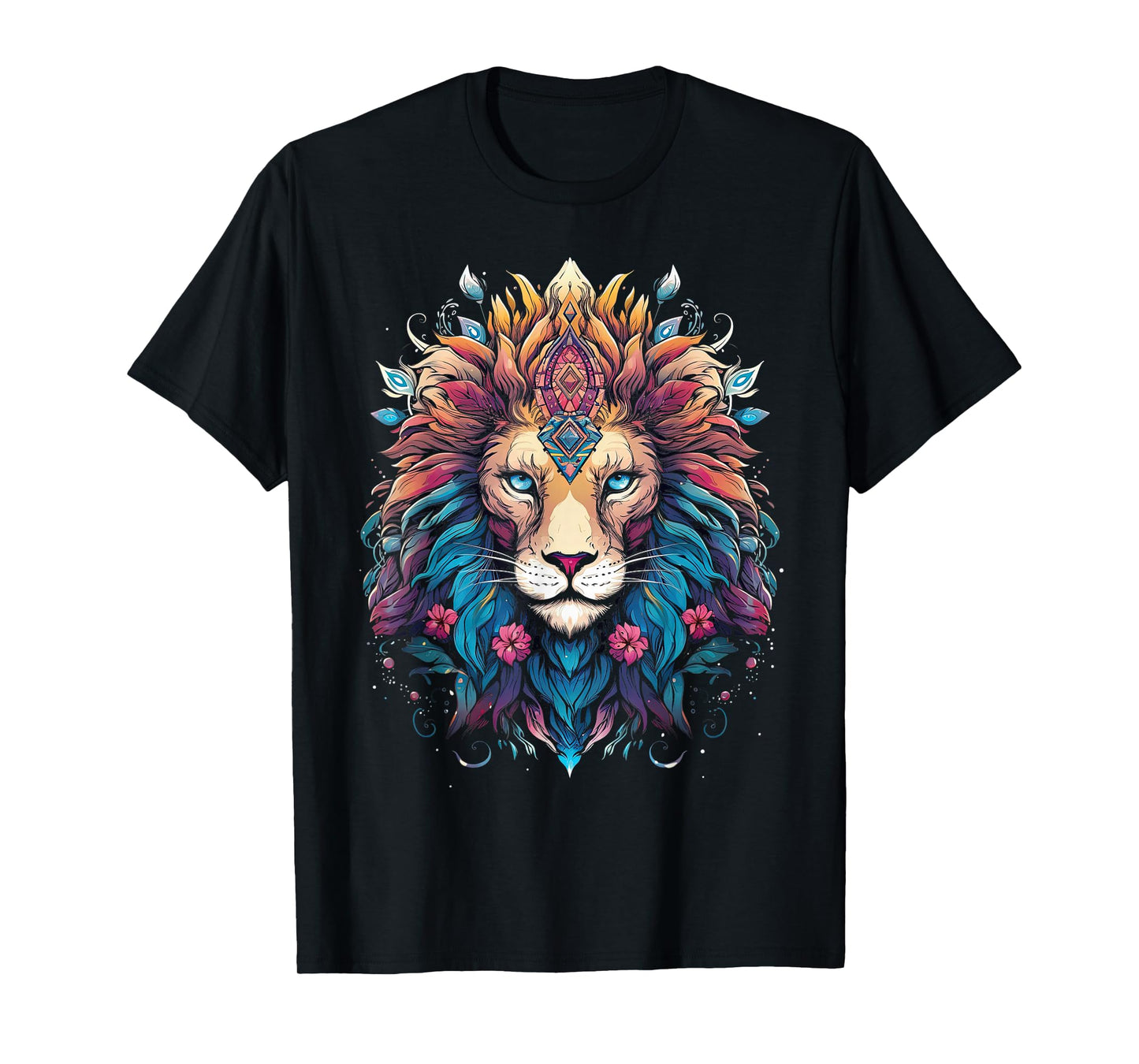 Lion colorful lions From Africa Day of the Dead T-Shirt