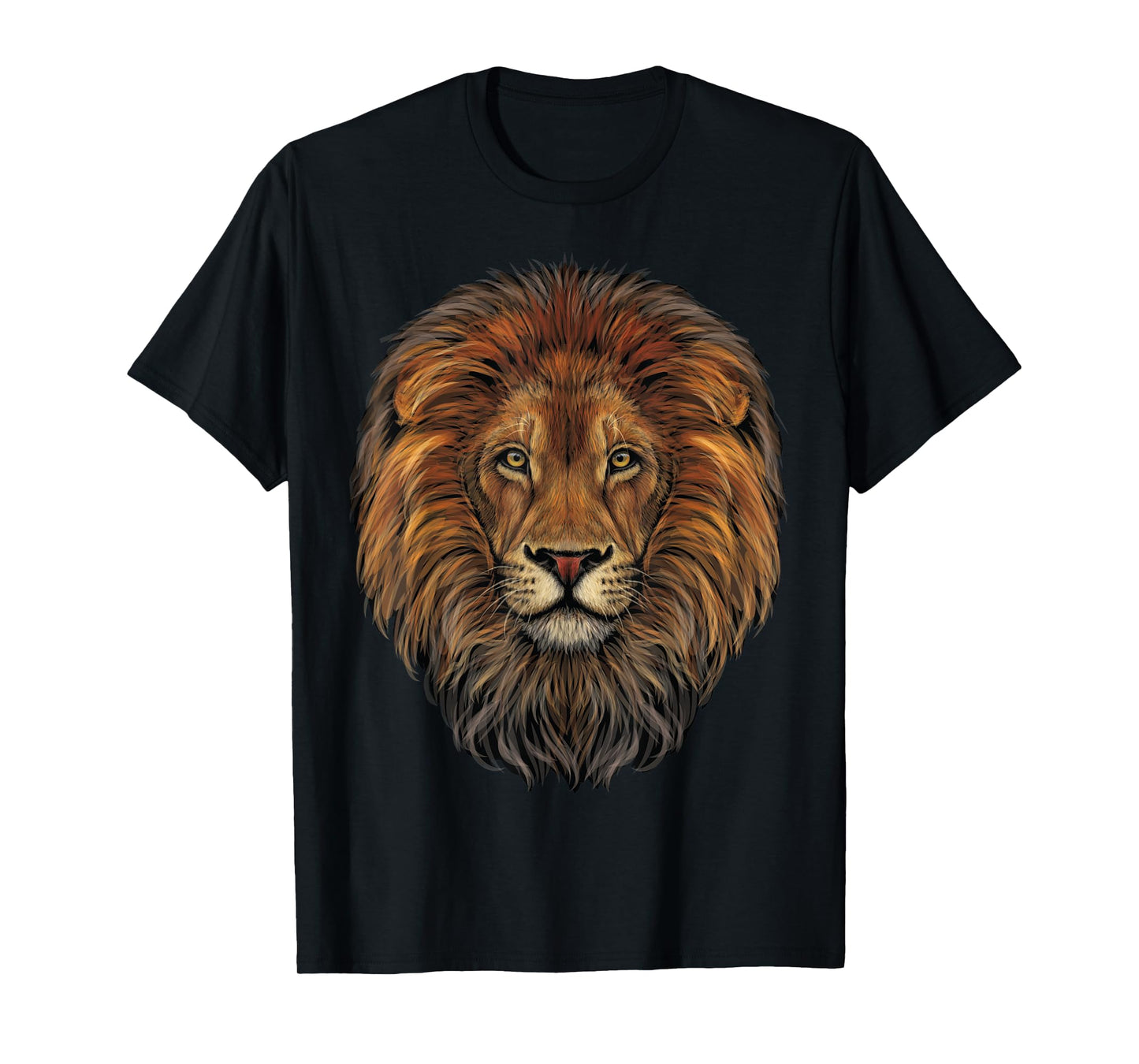 lion head realistic for lovers of lions King African Animal T-Shirt
