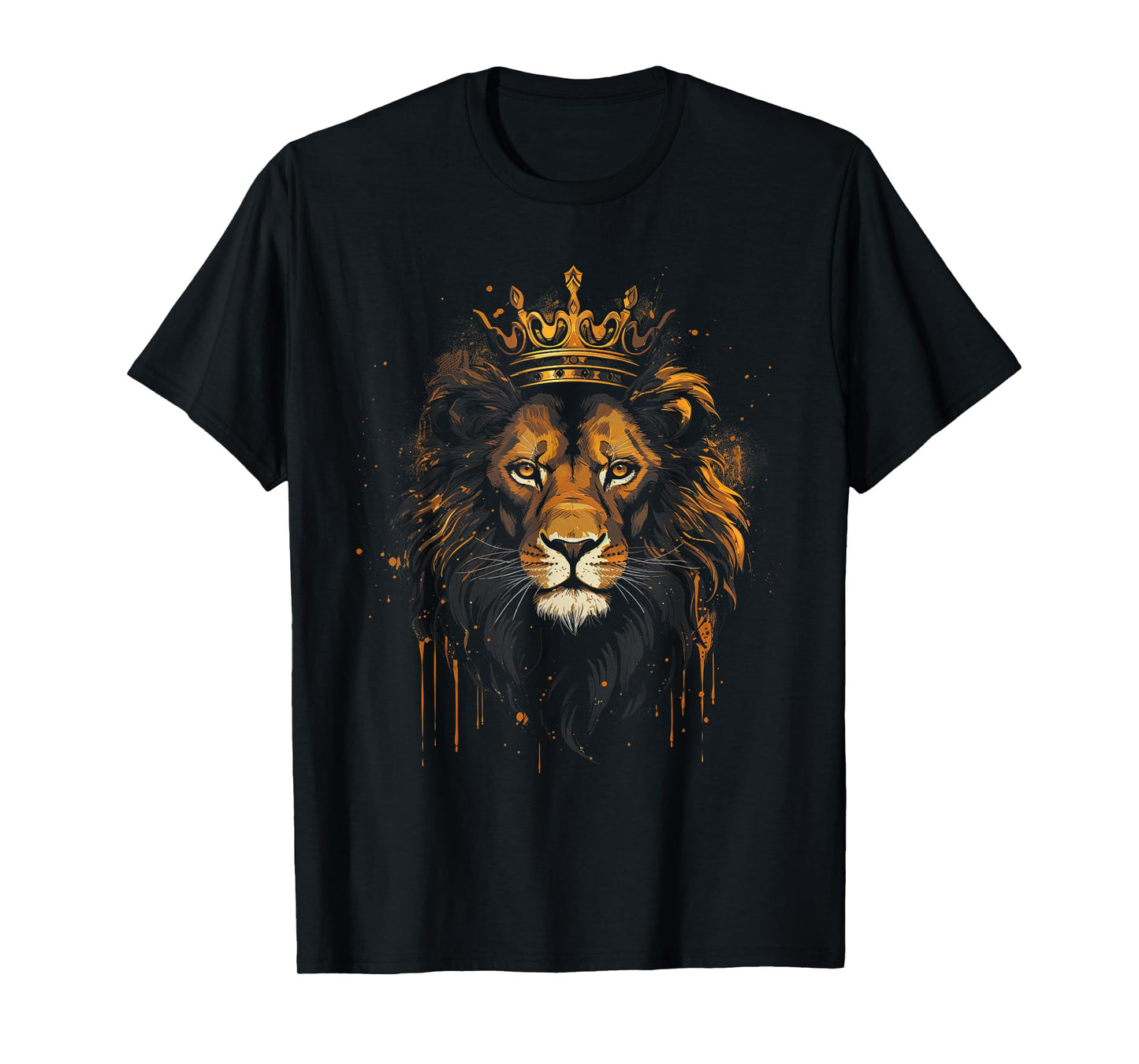 Lion Africa Crown Artwork T-Shirt