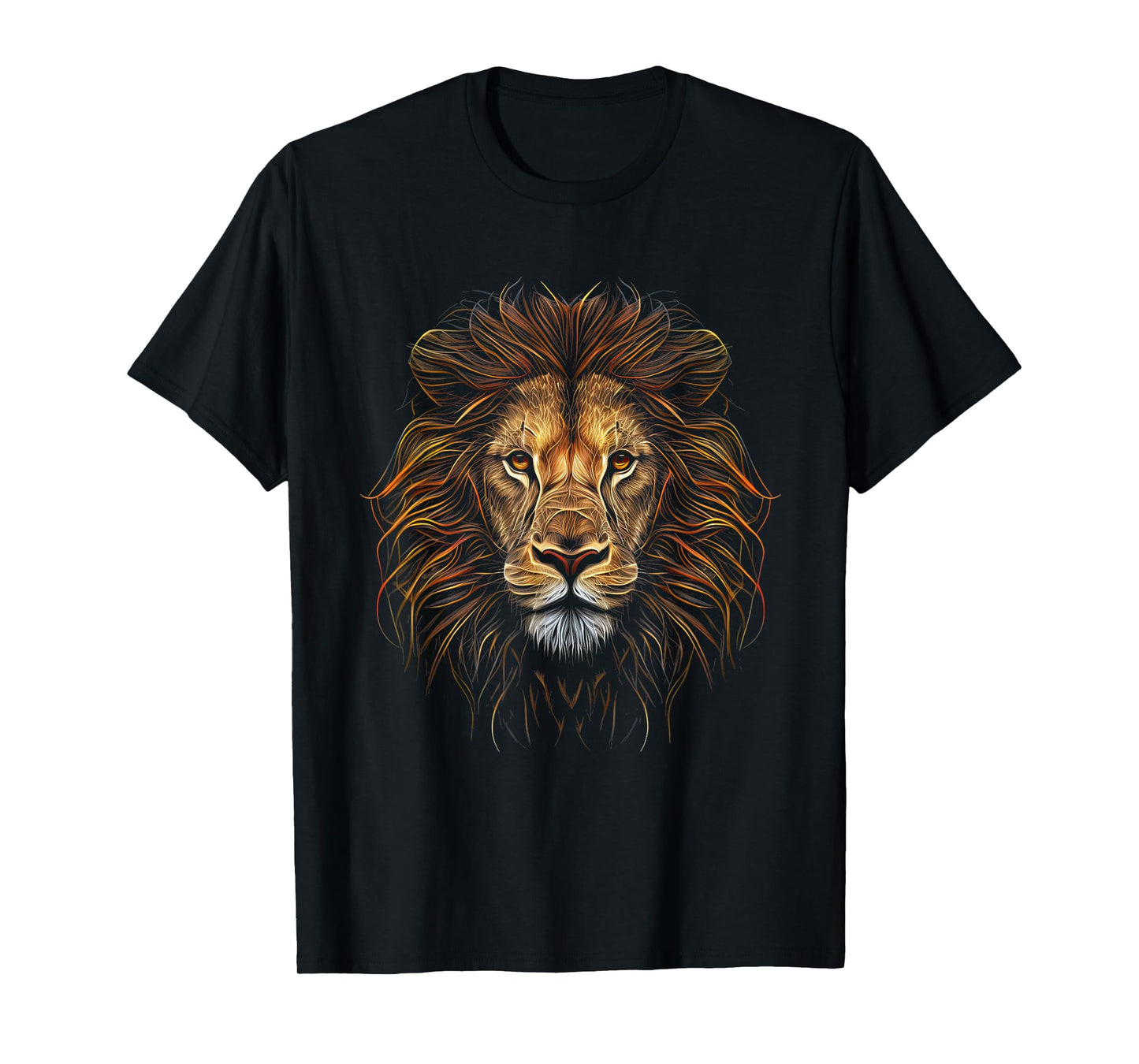Lion Colorful Lions King of Animals from Africa T-Shirt