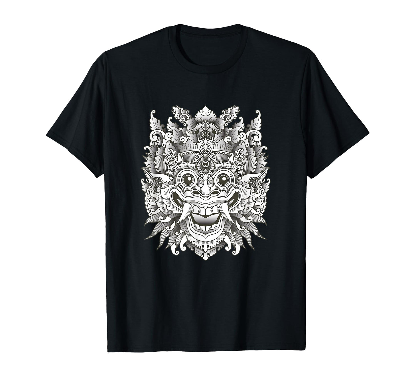 Indonesian Barong Shirt, Bali Mask Shirt, Bali Luck T-Shirt