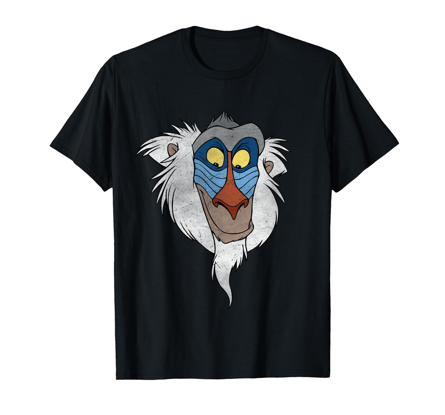 Disney The Lion King Rafiki Big Face Distressed Portrait Long Sleeve T-Shirt